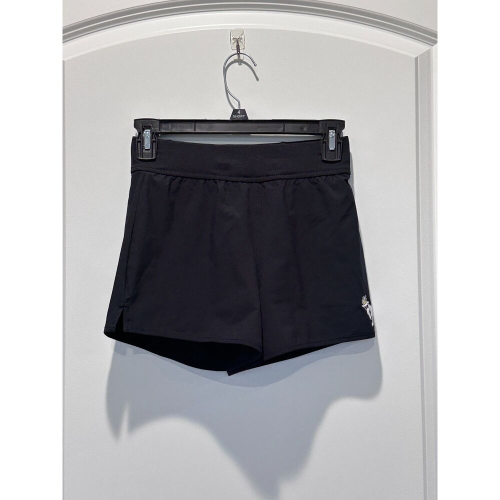 NWT GOAT USA Girls Woven Shorts Black Size Large